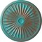 Ekena Millwork Leandros Ceiling Medallion (Canopies up to 5"), 33 1/8"OD x 3 1/2"ID x 1 3/8"P, Copper Green Patina CM33LECGS - alternate 1